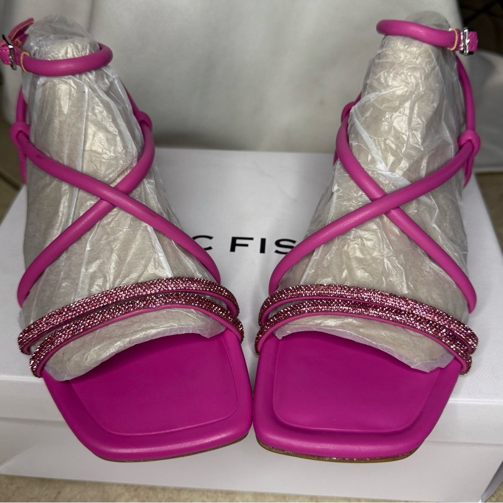 Marc Fisher Vibrant Pink Strappy Sandals